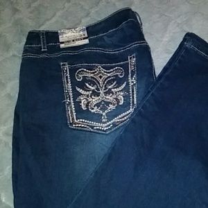 Rhythm in blues skinny bootcut jeans